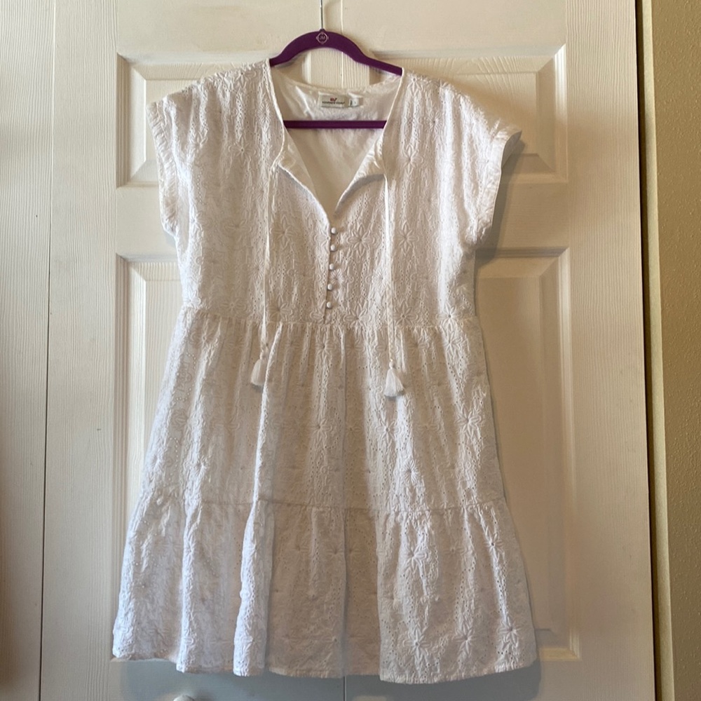 Vineyard Vines White Lace Dress